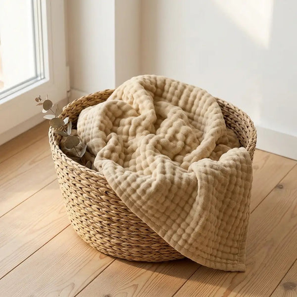 Plaid Coton Doux – Léger, naturel et ultra-confortable