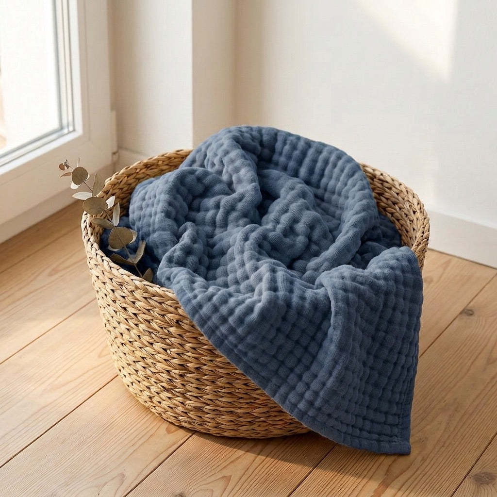 Plaid Coton Doux – Léger, naturel et ultra-confortable
