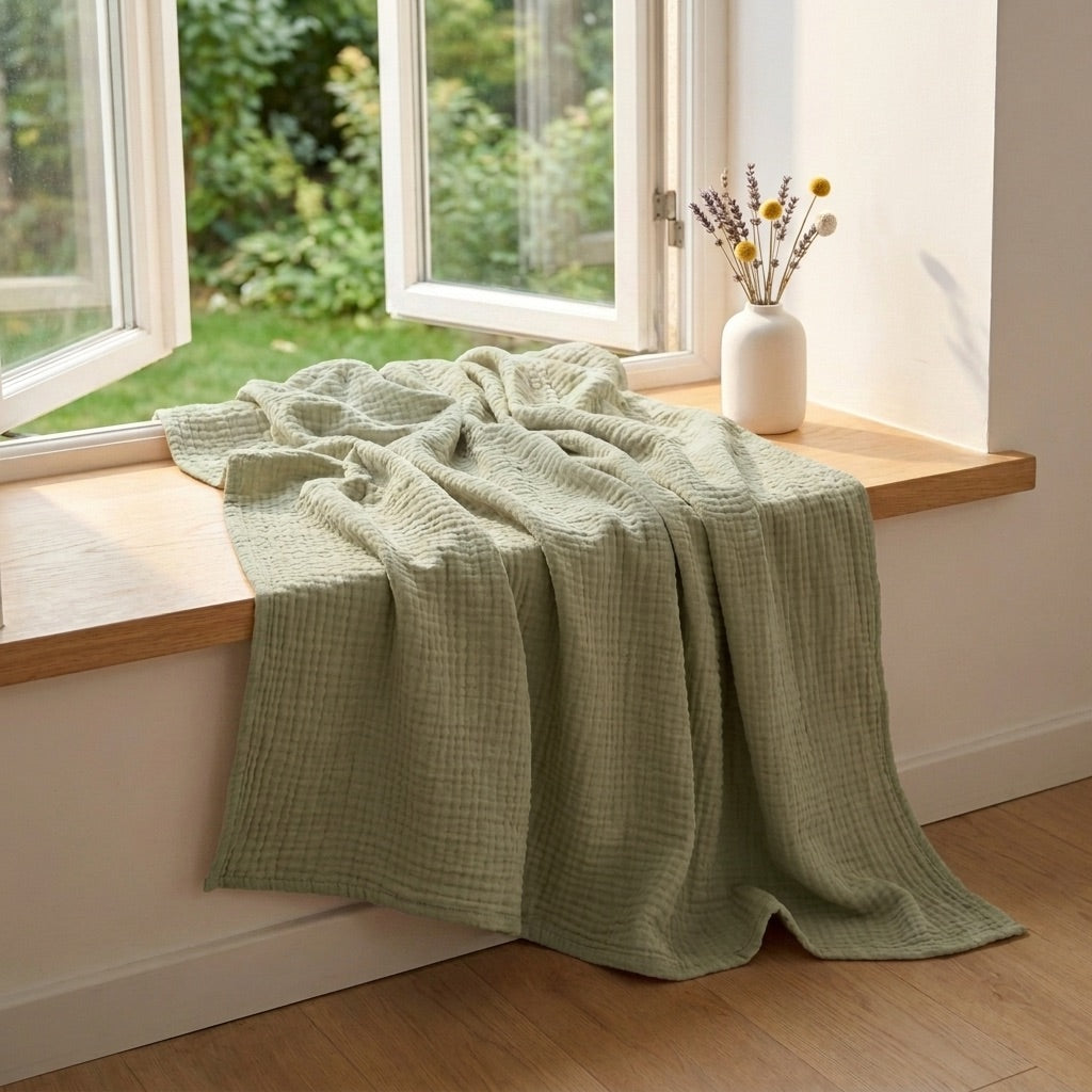 Plaid Coton Doux – Léger, naturel et ultra-confortable