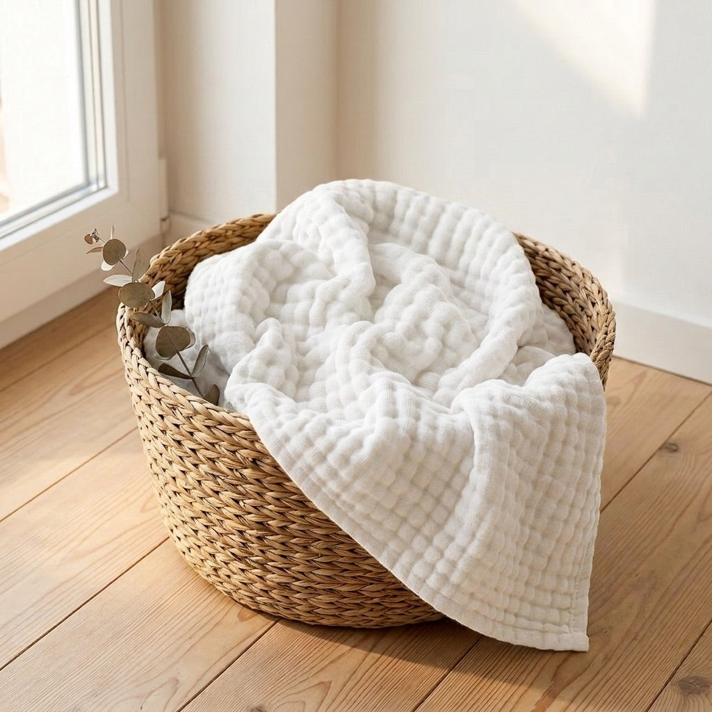 Plaid Coton Doux – Léger, naturel et ultra-confortable