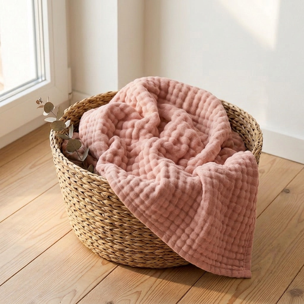 Plaid Coton Doux – Léger, naturel et ultra-confortable