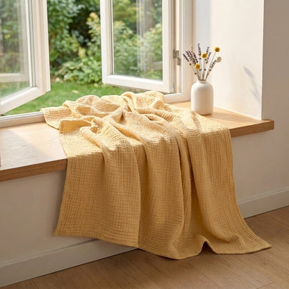 Plaid Coton Doux – Léger, naturel et ultra-confortable