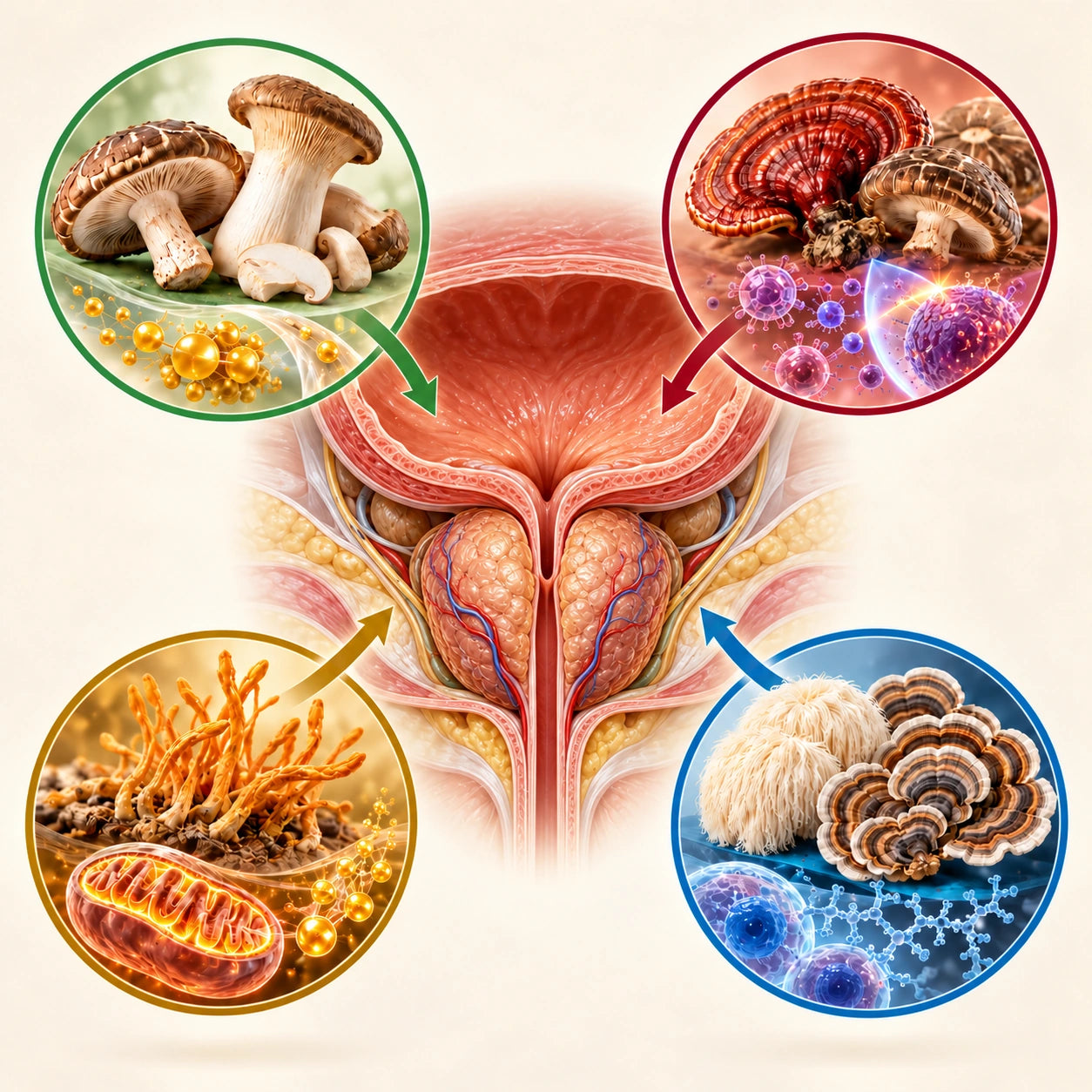 Comment le SAC, le CoQ10, l'ubiquinol et le K2 MK-7 soutiennent les artères de la prostate