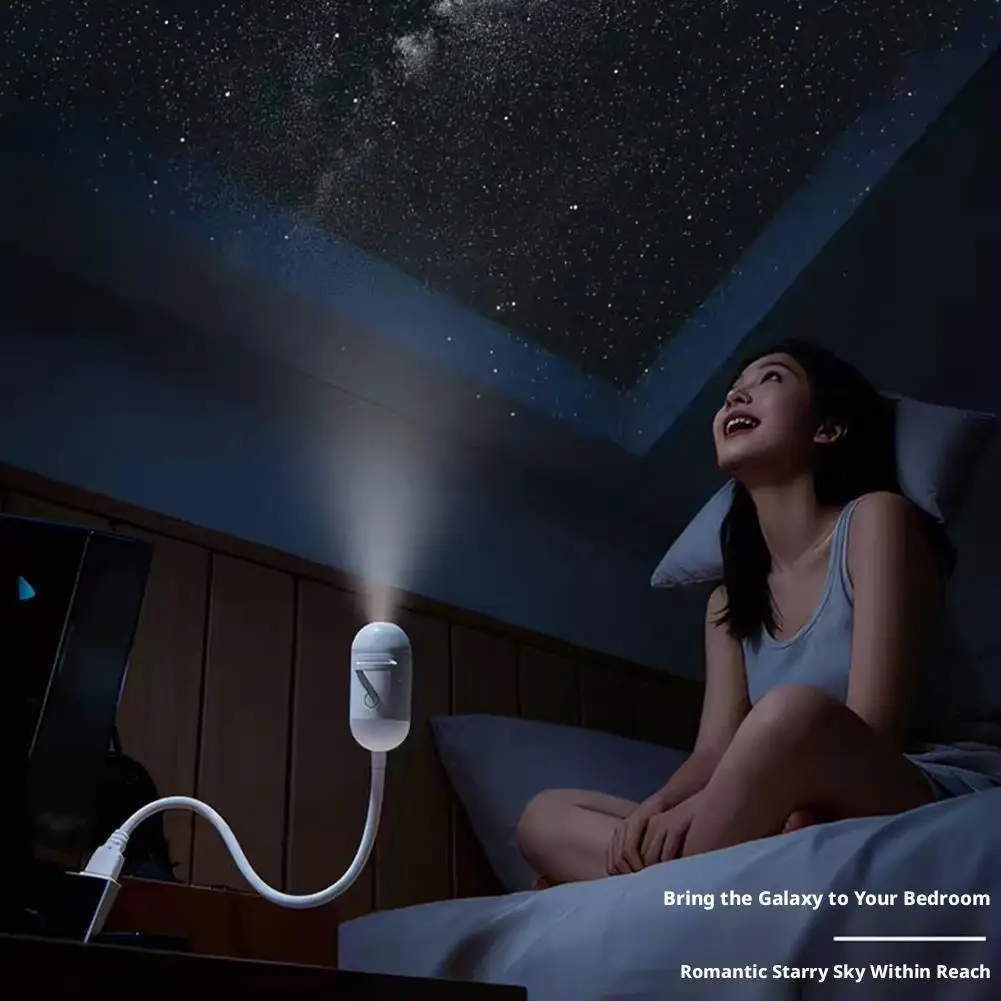2-in-1 Galaxy Projector with Starry Sky Design and Night Light – Image 4